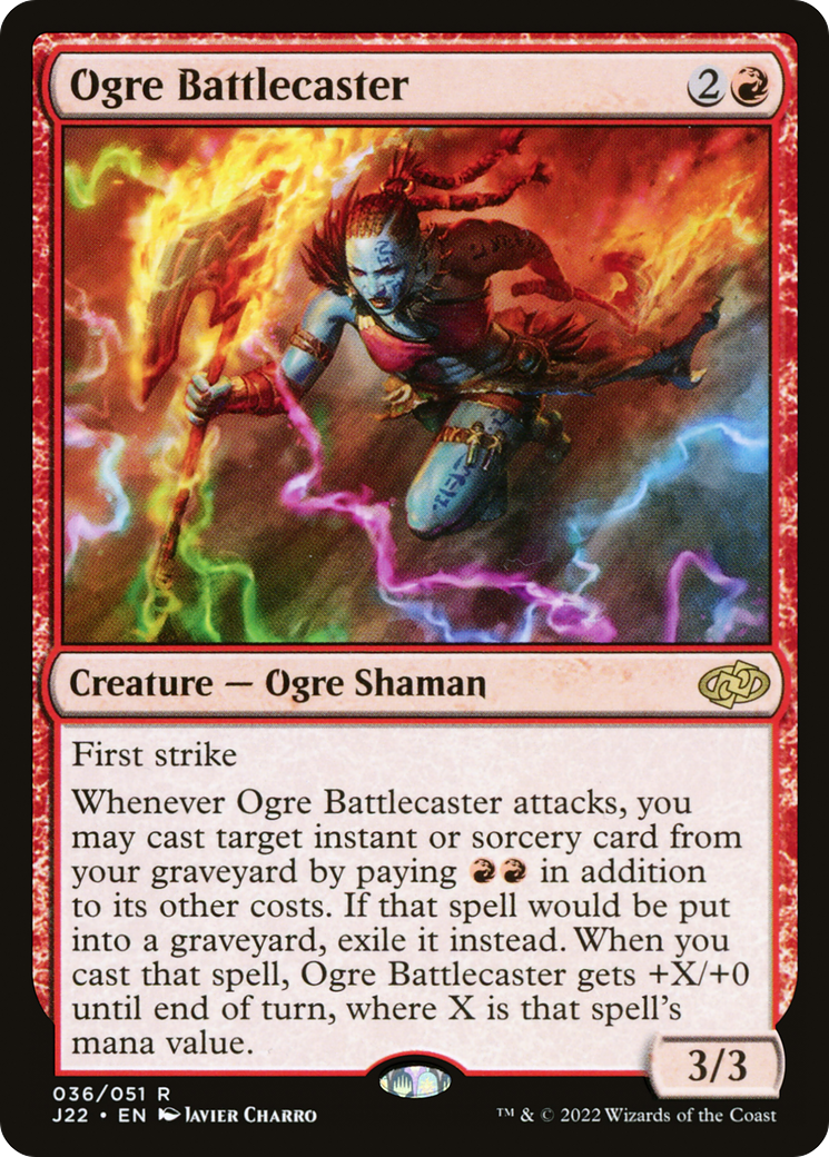 Ogre Battlecaster (J22-036) [Jumpstart 2022] MTG Single Wizards of the Coast
