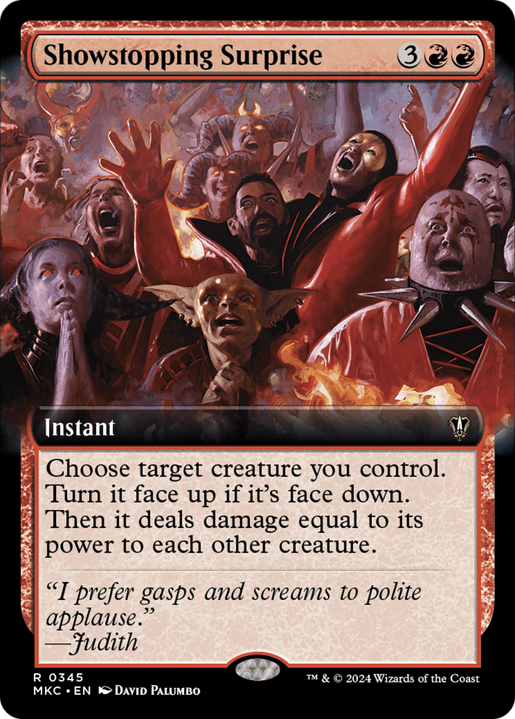 Showstopping Surprise (MKC-345) [Murders at Karlov Manor Commander] (Extended Art) MTG Single Wizards of the Coast