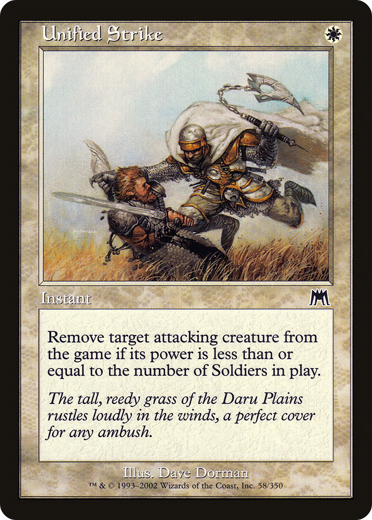 Unified Strike (ONS-058) [Onslaught] Foil MTG Single Wizards of the Coast