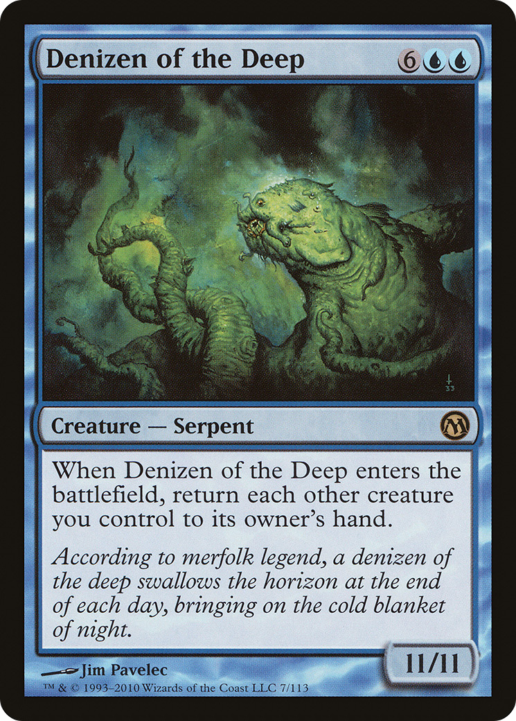 Denizen of the Deep (DPA-007) [Misc] Duels of the Planeswalkers MTG Single Wizards of the Coast