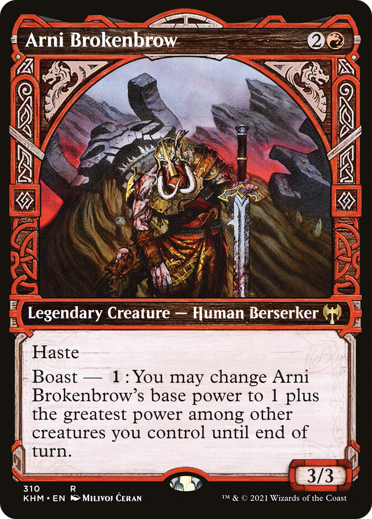 Arni Brokenbrow (KHM-310) [Kaldheim] (Showcase) MTG Single Wizards of the Coast