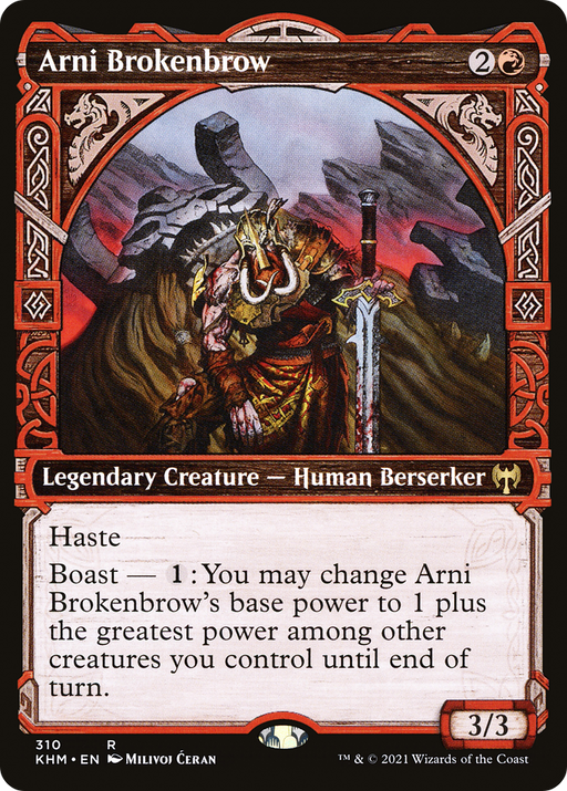 Arni Brokenbrow (KHM-310) [Kaldheim] (Showcase) MTG Single Wizards of the Coast