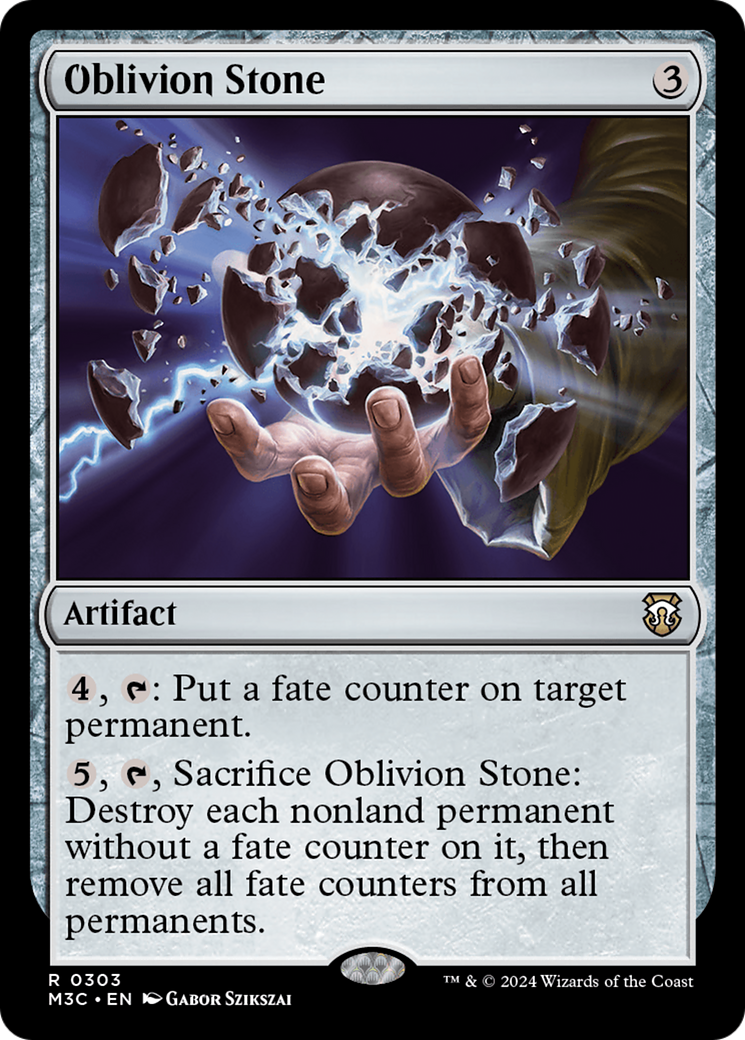 Oblivion Stone (M3C-303) [Modern Horizons 3 Commander] MTG Single Wizards of the Coast