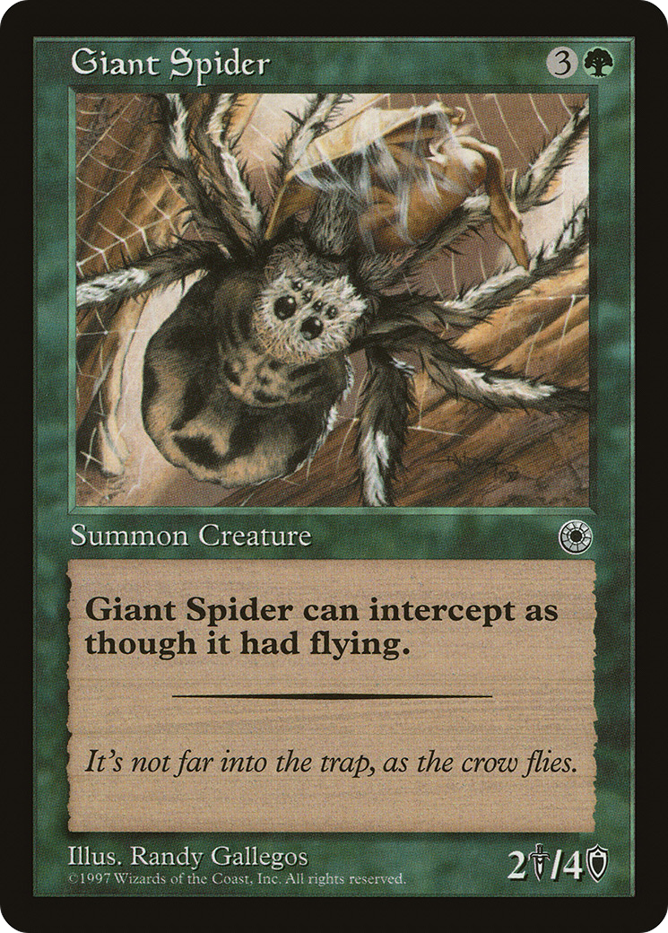 Giant Spider (POR-167) [Misc] Portal MTG Single Wizards of the Coast