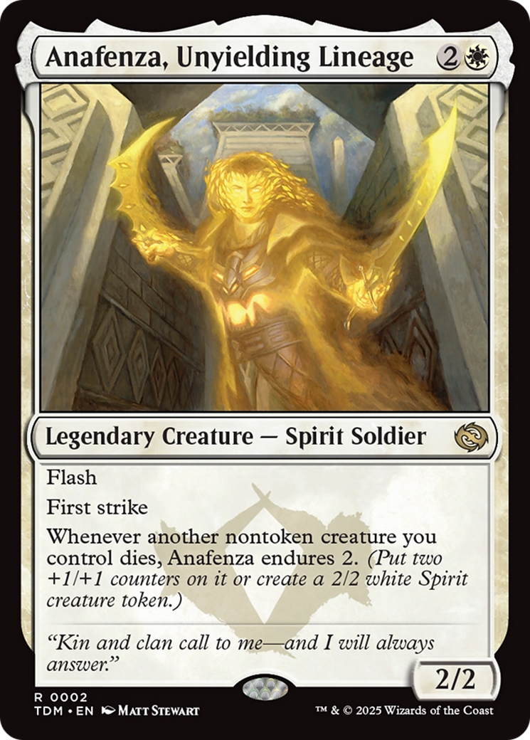 Anafenza, Unyielding Lineage (TDM-002) [Tarkir: Dragonstorm] Foil MTG Single Wizards of the Coast