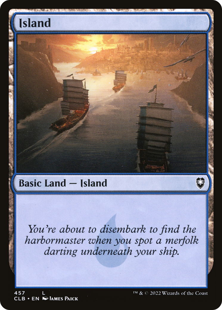 Island (CLB-457) [Commander Legends: Battle for Baldur's Gate] MTG Single Wizards of the Coast