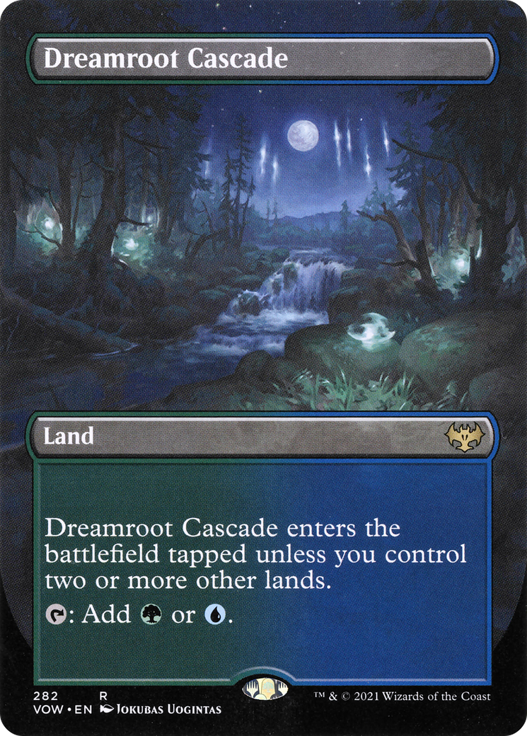 Dreamroot Cascade (VOW-282) [Innistrad: Crimson Vow] (Borderless) Foil MTG Single Wizards of the Coast