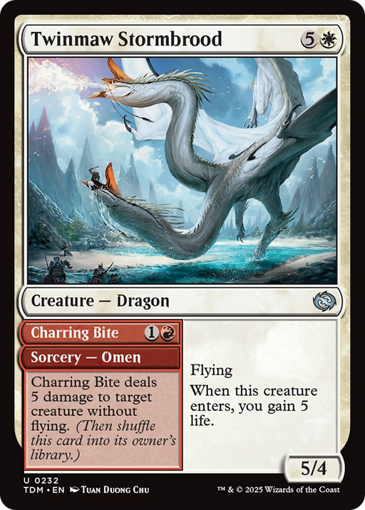 Twinmaw Stormbrood (TDM-232) [Tarkir: Dragonstorm] MTG Single Wizards of the Coast