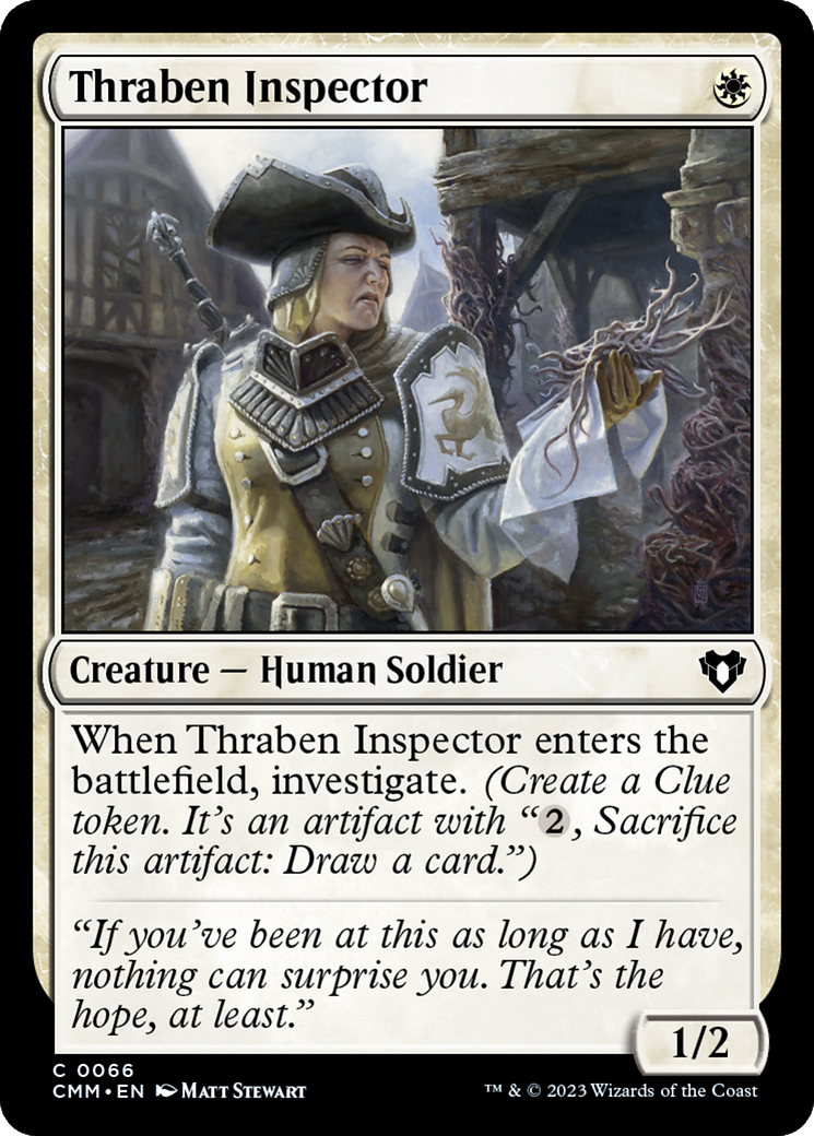 Thraben Inspector (CMM-066) [Commander Masters] MTG Single Wizards of the Coast