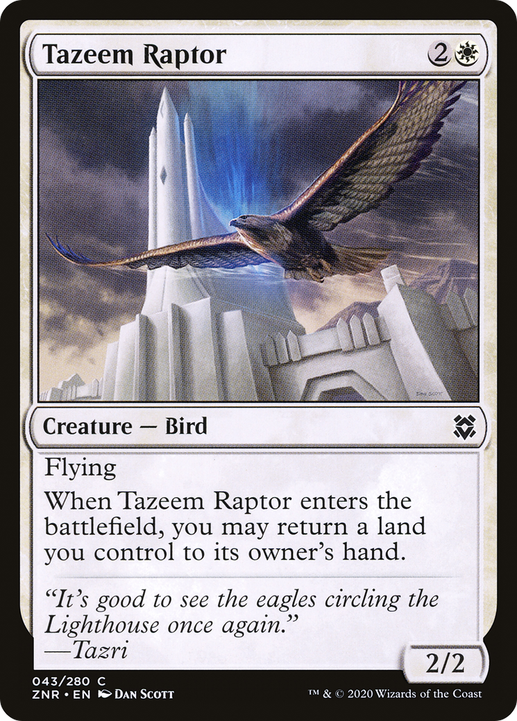 Tazeem Raptor (ZNR-043) [Zendikar Rising] Foil MTG Single Wizards of the Coast