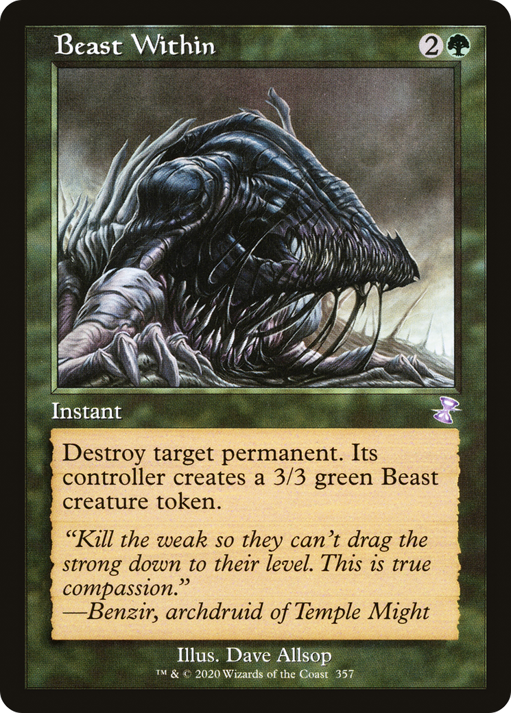 Beast Within (TSR-357) [Time Spiral Remastered] MTG Single Wizards of the Coast