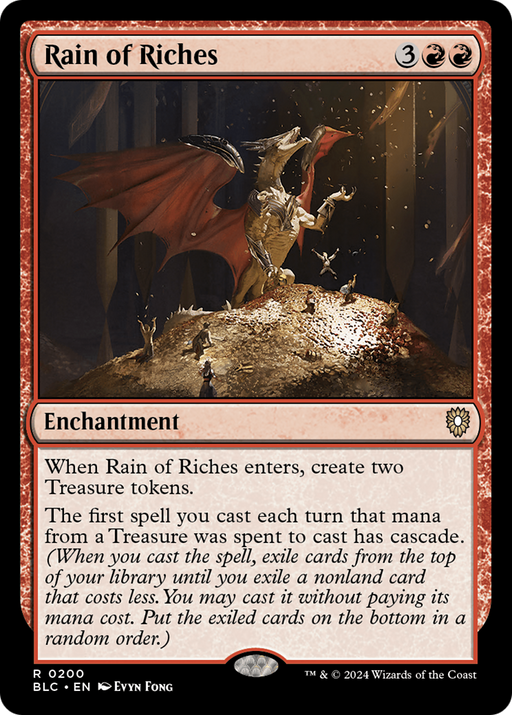 Rain of Riches (BLC-200) [Bloomburrow Commander] MTG Single Wizards of the Coast