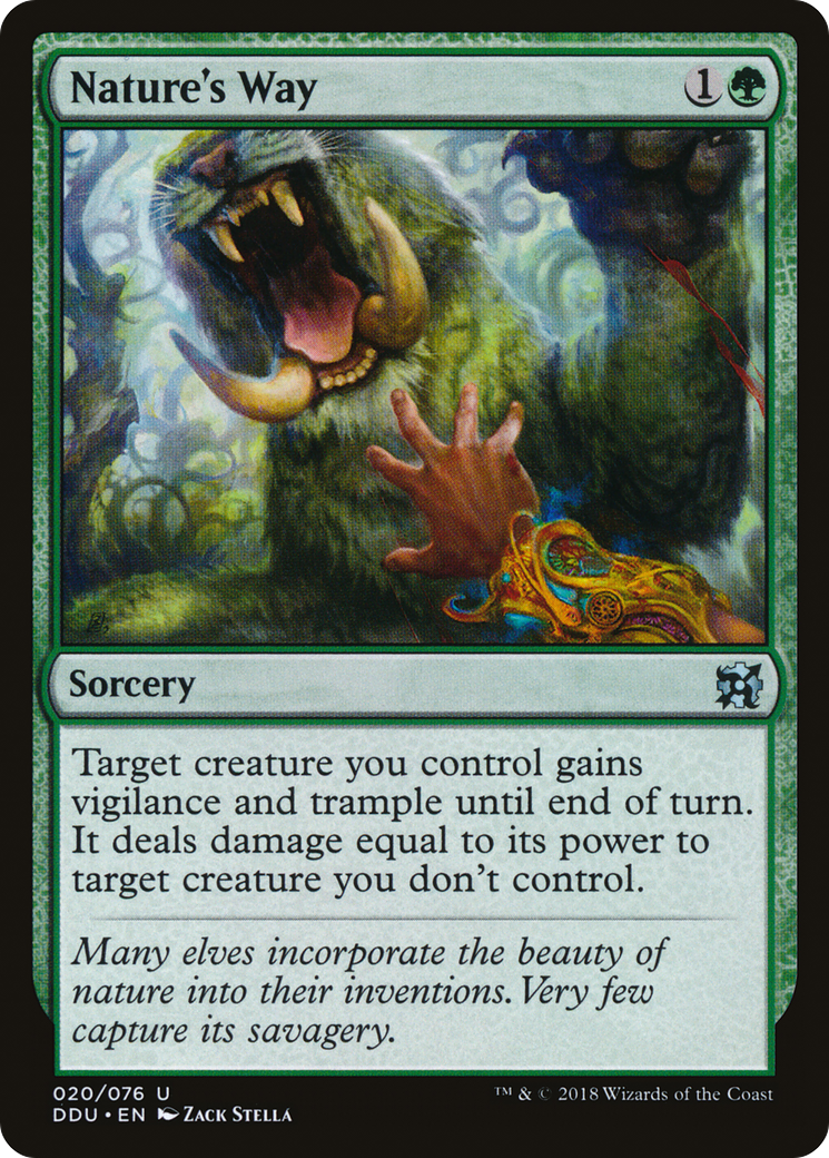 Nature's Way (DDU-020) [Misc] Duel Decks: Elves vs. Inventors MTG Single Wizards of the Coast