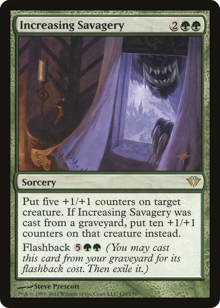 Increasing Savagery (DKA-120) [Dark Ascension] MTG Single Wizards of the Coast
