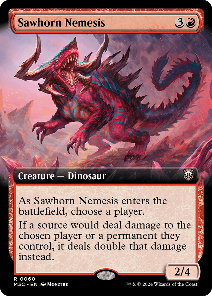 Sawhorn Nemesis (M3C-060) [Modern Horizons 3 Commander] (Extended Art) MTG Single Modern Horizons 3 Commander