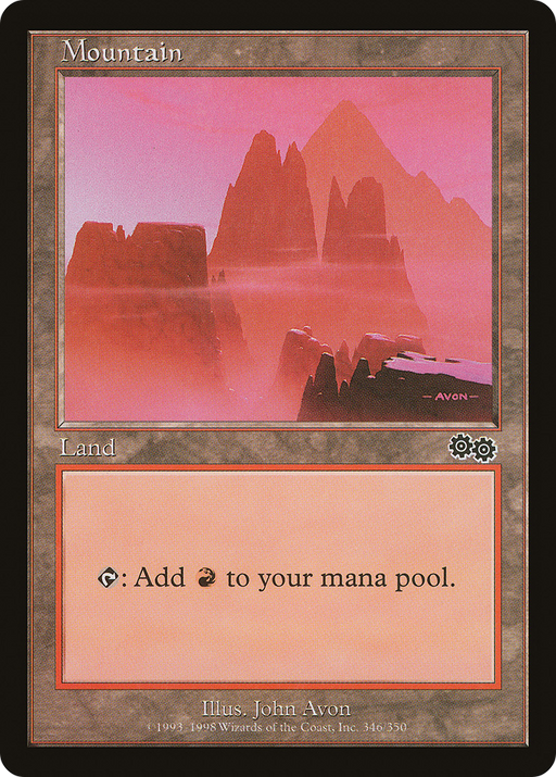 Mountain (USG-346) [Urza's Saga] MTG Single Wizards of the Coast