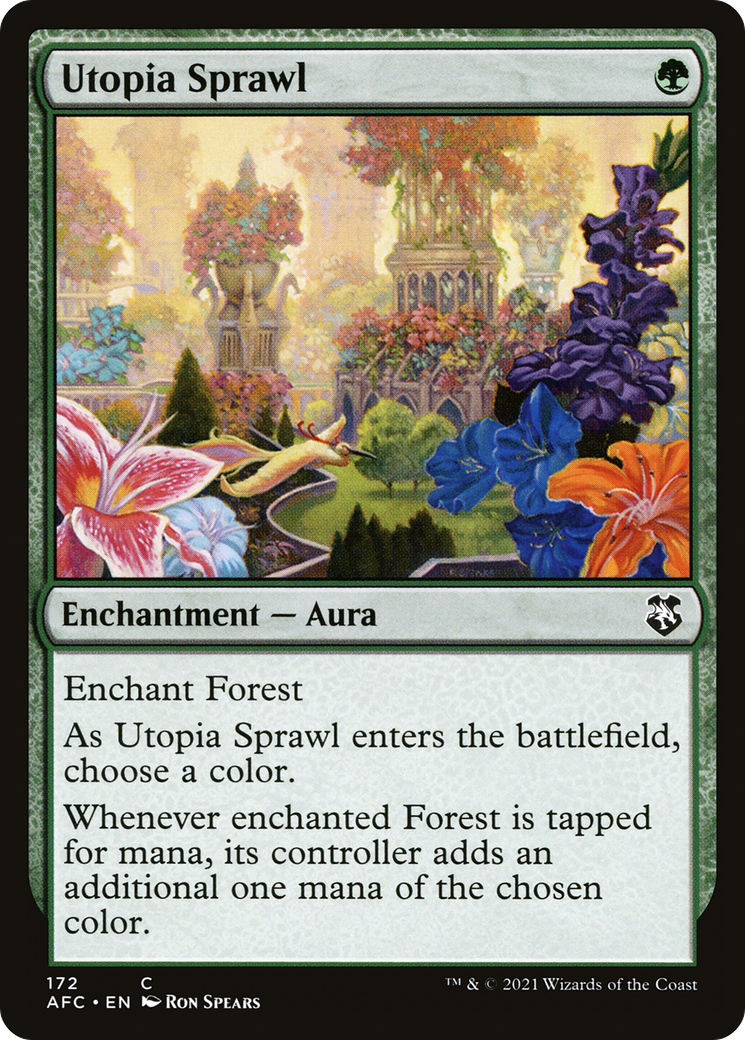 Utopia Sprawl (AFC-172) [Forgotten Realms Commander] MTG Single Wizards of the Coast