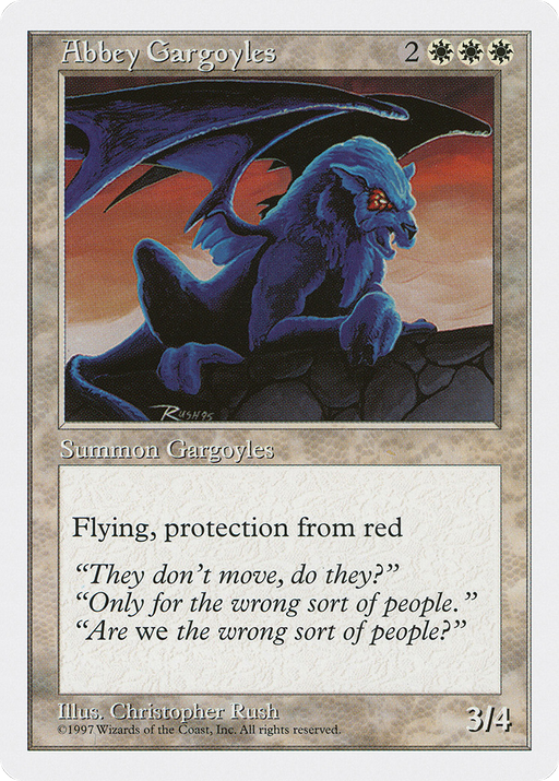 Abbey Gargoyles (5ED-001) [Fifth Edition] MTG Single Wizards of the Coast
