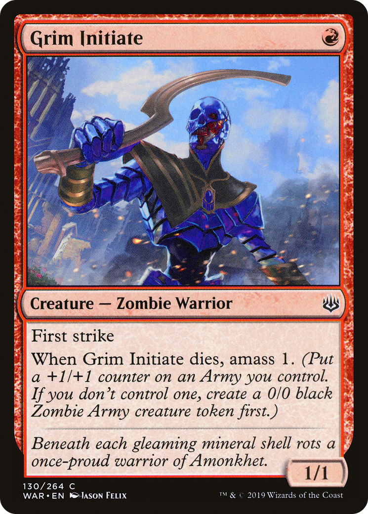 Grim Initiate (WAR-130) [War of the Spark] MTG Single Wizards of the Coast