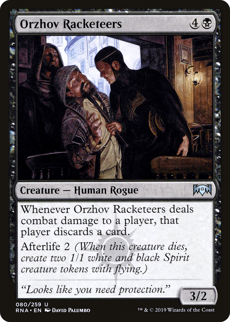 Orzhov Racketeers (RNA-080) [Ravnica Allegiance] MTG Single Wizards of the Coast