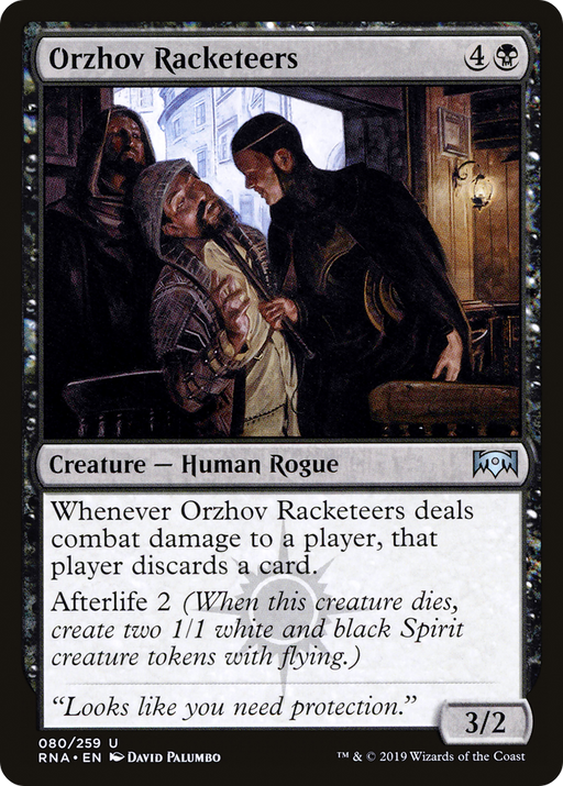 Orzhov Racketeers (RNA-080) [Ravnica Allegiance] MTG Single Wizards of the Coast