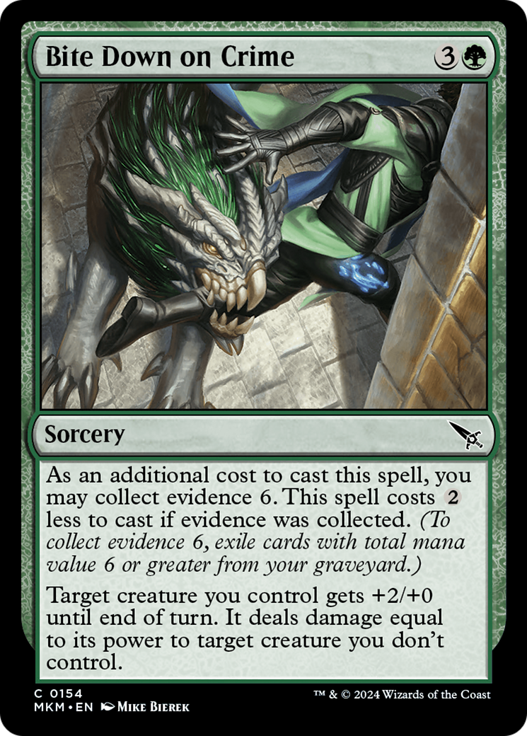 Bite Down on Crime (MKM-154) [Murders at Karlov Manor] Foil MTG Single Wizards of the Coast