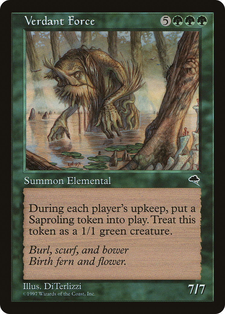 Verdant Force (TMP-263) [Tempest] MTG Single Wizards of the Coast