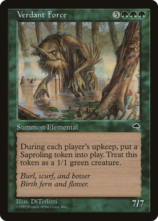 Verdant Force (TMP-263) [Tempest] MTG Single Wizards of the Coast