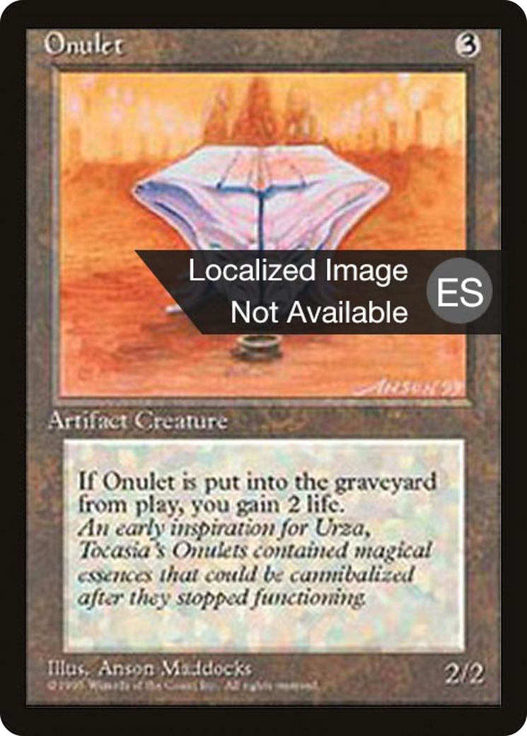 Onulet (4BB-340) [Fourth Edition Foreign Black Border] MTG Single Wizards of the Coast
