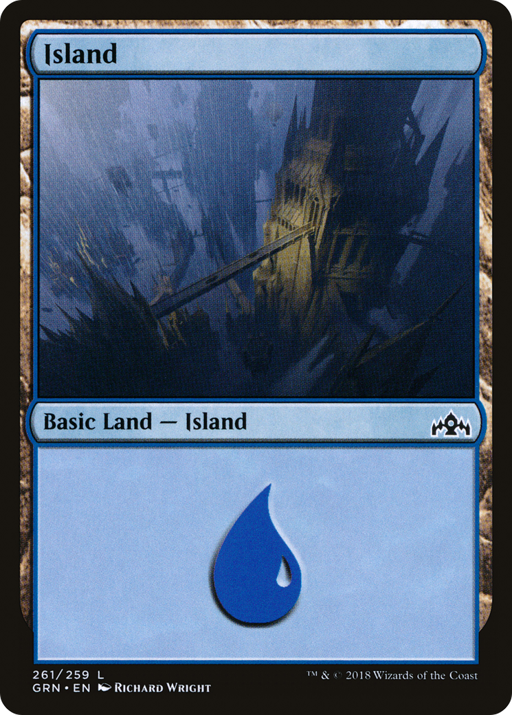 Island (GRN-261) [Guilds of Ravnica] MTG Single Wizards of the Coast