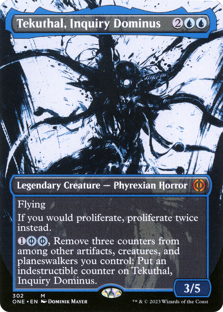 Tekuthal, Inquiry Dominus (ONE-302) [Phyrexia: All Will Be One] (Showcase) (Borderless) MTG Single Wizards of the Coast