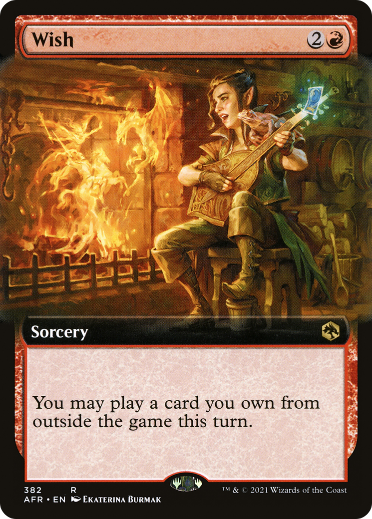 Wish (AFR-382) [Adventures in the Forgotten Realms] (Extended Art) MTG Single Wizards of the Coast