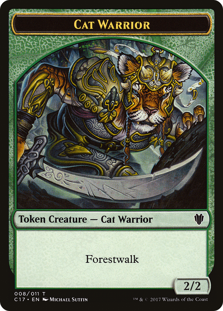 Cat Warrior (TC17-008) [Tokens] Commander 2017 Tokens MTG Single Wizards of the Coast