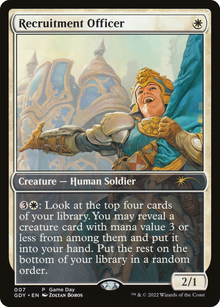 Recruitment Officer (GAME-007) [Misc] Game Day Promos MTG Single Wizards of the Coast
