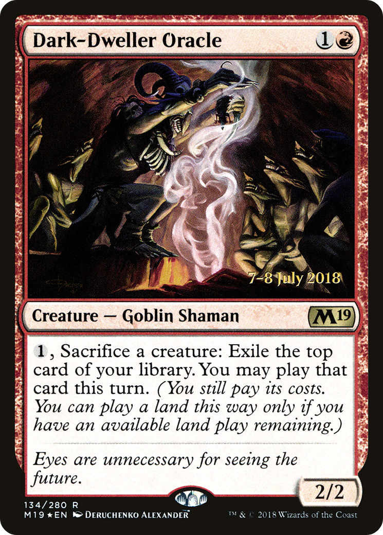 Dark-Dweller Oracle (PRE-134) [Core Set 2019 Promos] Foil MTG Single Wizards of the Coast