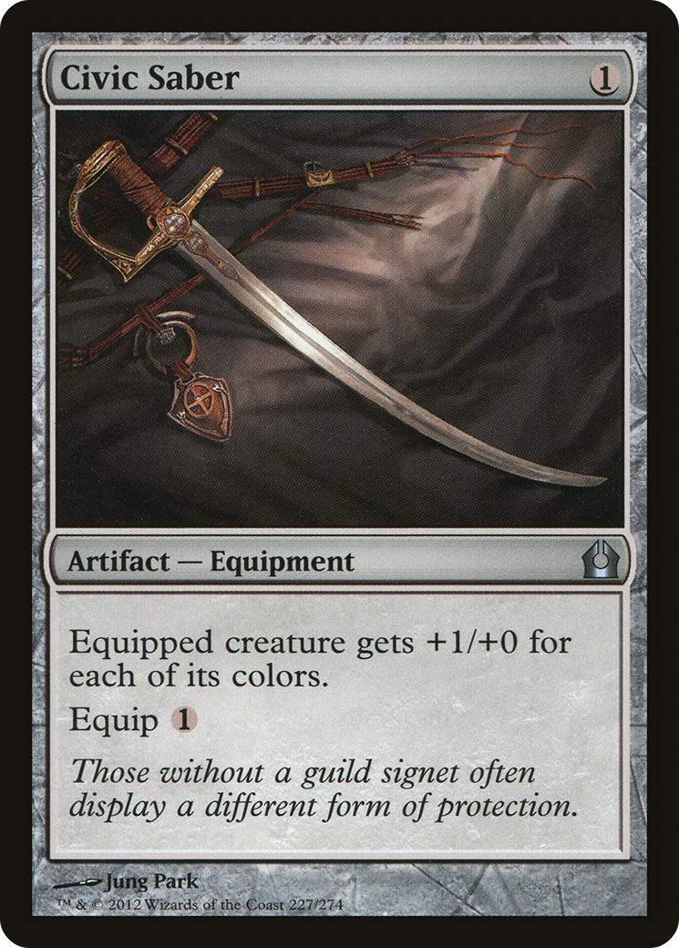 Civic Saber (RTR-227) [Return to Ravnica] MTG Single Wizards of the Coast