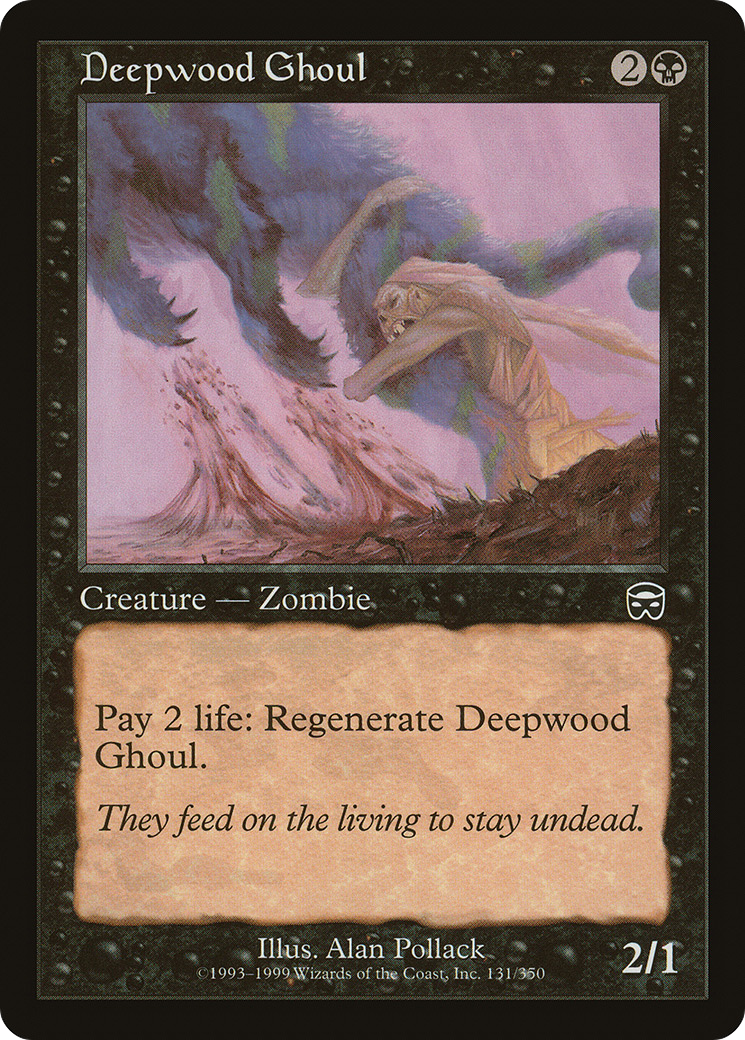 Deepwood Ghoul (MMQ-131) [Mercadian Masques] MTG Single Wizards of the Coast