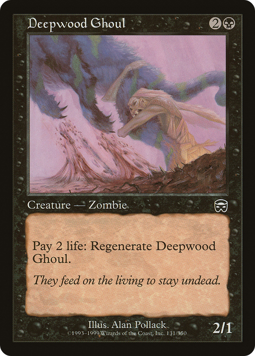 Deepwood Ghoul (MMQ-131) [Mercadian Masques] MTG Single Wizards of the Coast