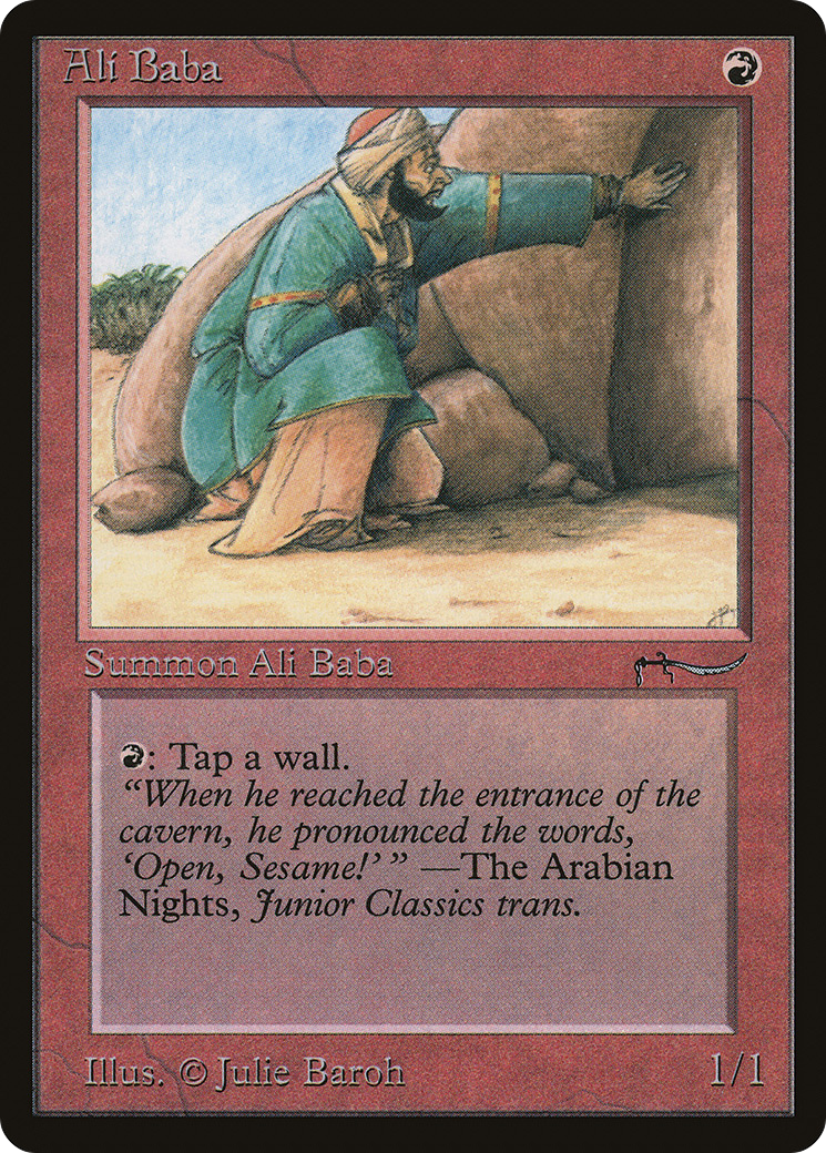 Ali Baba (ARN-) [Oldschool] Arabian Nights MTG Single Wizards of the Coast