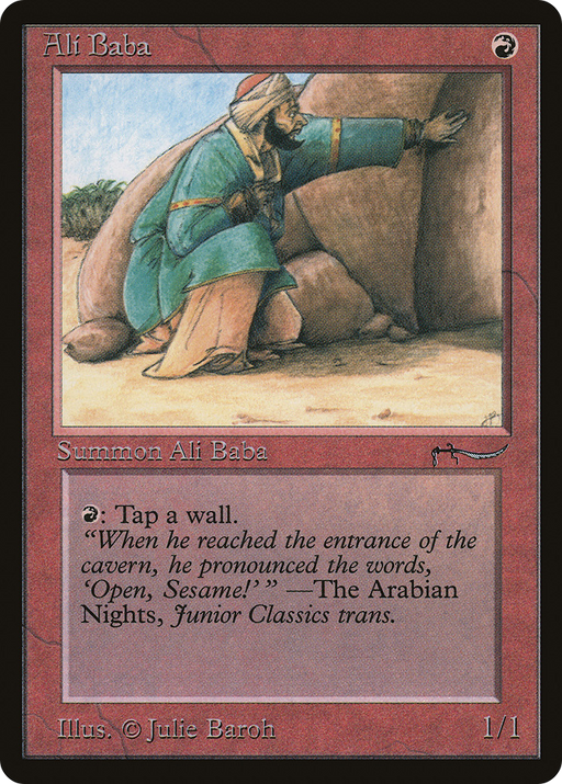 Ali Baba (ARN-) [Oldschool] Arabian Nights MTG Single Wizards of the Coast