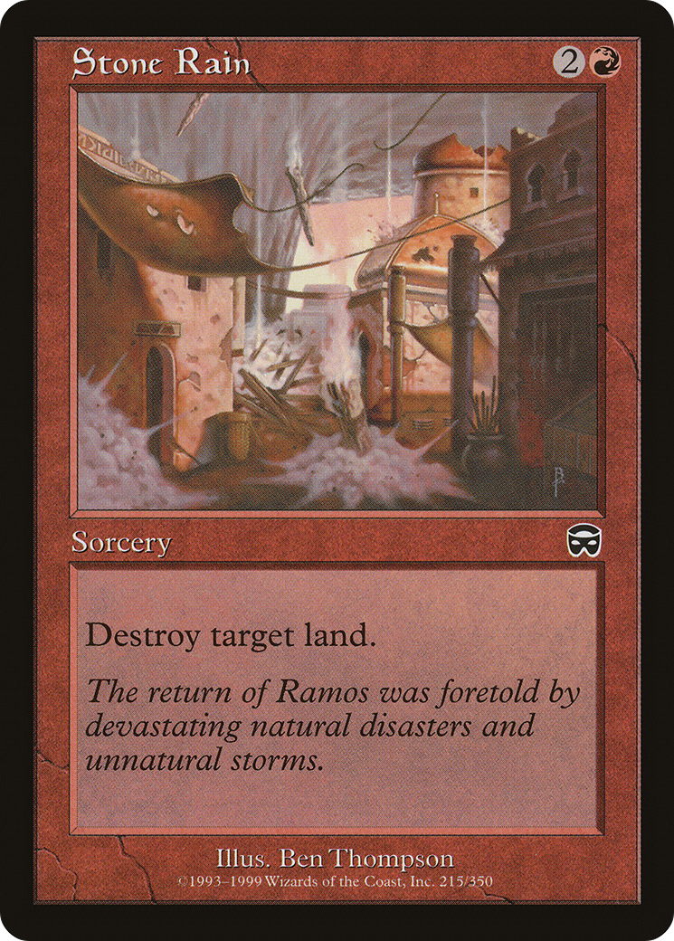 Stone Rain (MMQ-215) [Mercadian Masques] Foil MTG Single Wizards of the Coast