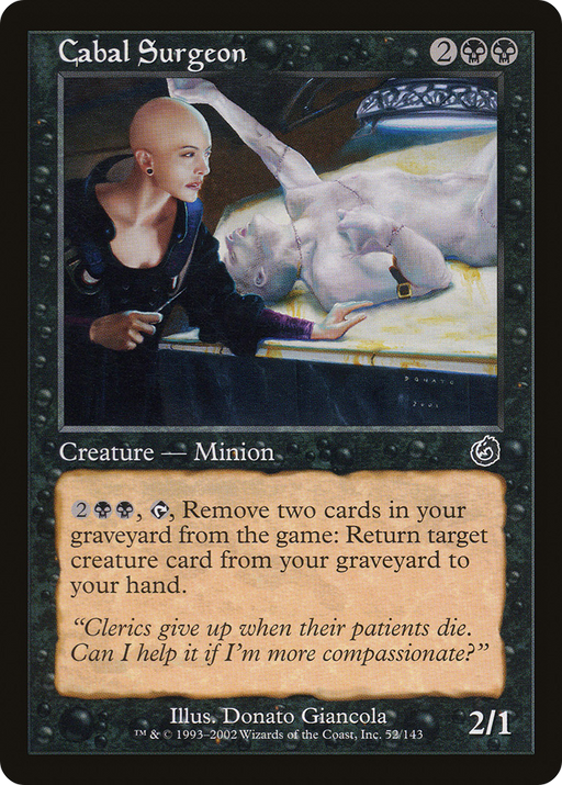 Cabal Surgeon (TOR-052) [Torment] MTG Single Wizards of the Coast