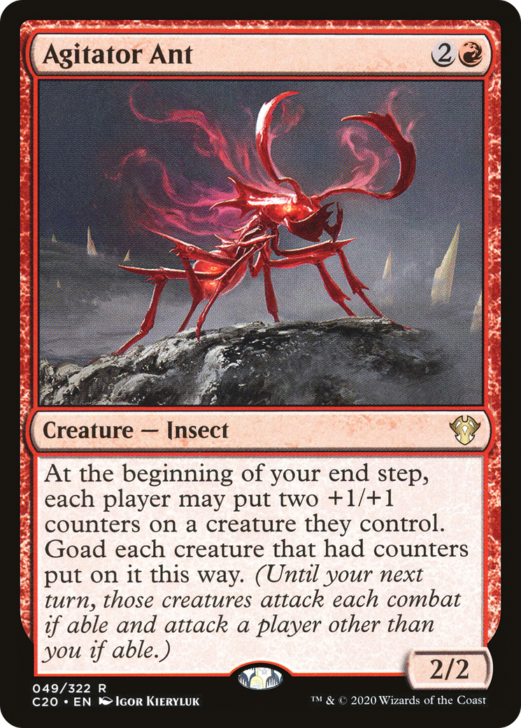 Agitator Ant (C20-049) [Commander 2020] MTG Single Wizards of the Coast