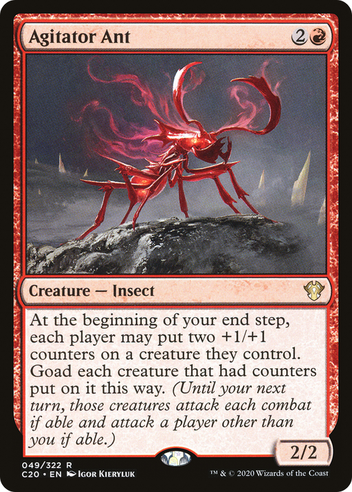Agitator Ant (C20-049) [Commander 2020] MTG Single Wizards of the Coast