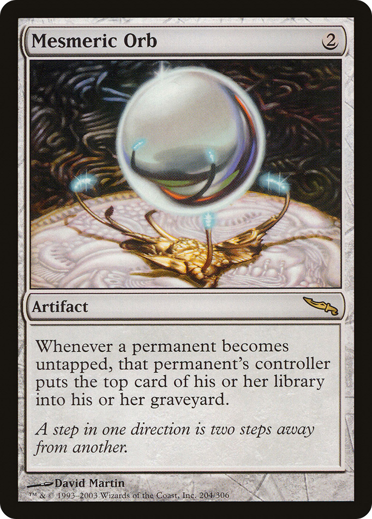 Mesmeric Orb [Mirrodin] MTG Single Magic: The Gathering