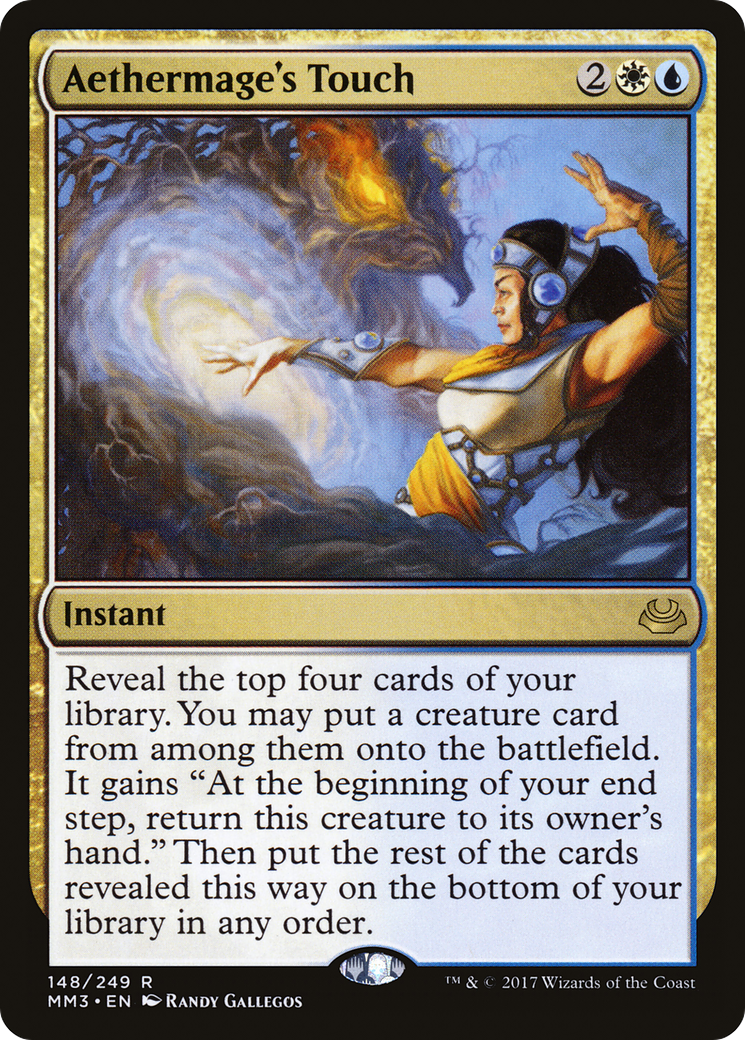 Aethermage's Touch (MM3-148) [Modern Masters 2017] MTG Single Wizards of the Coast