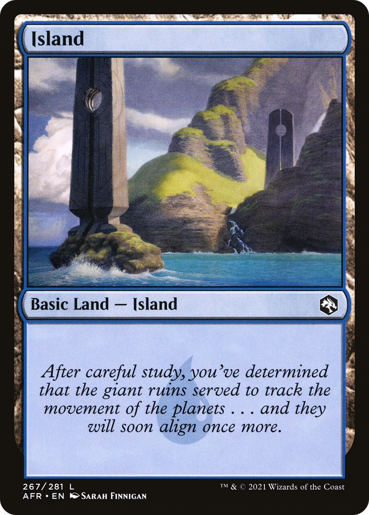 Island (AFR-267) [Adventures in the Forgotten Realms] Foil MTG Single Wizards of the Coast