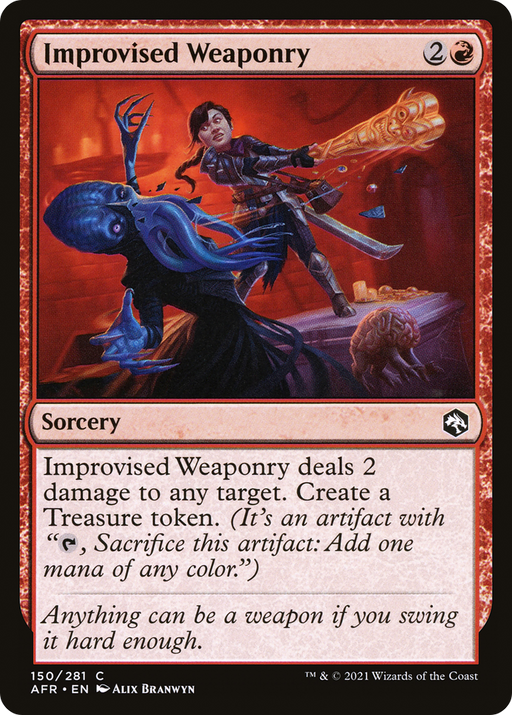 Improvised Weaponry (AFR-150) [Adventures in the Forgotten Realms] MTG Single Wizards of the Coast