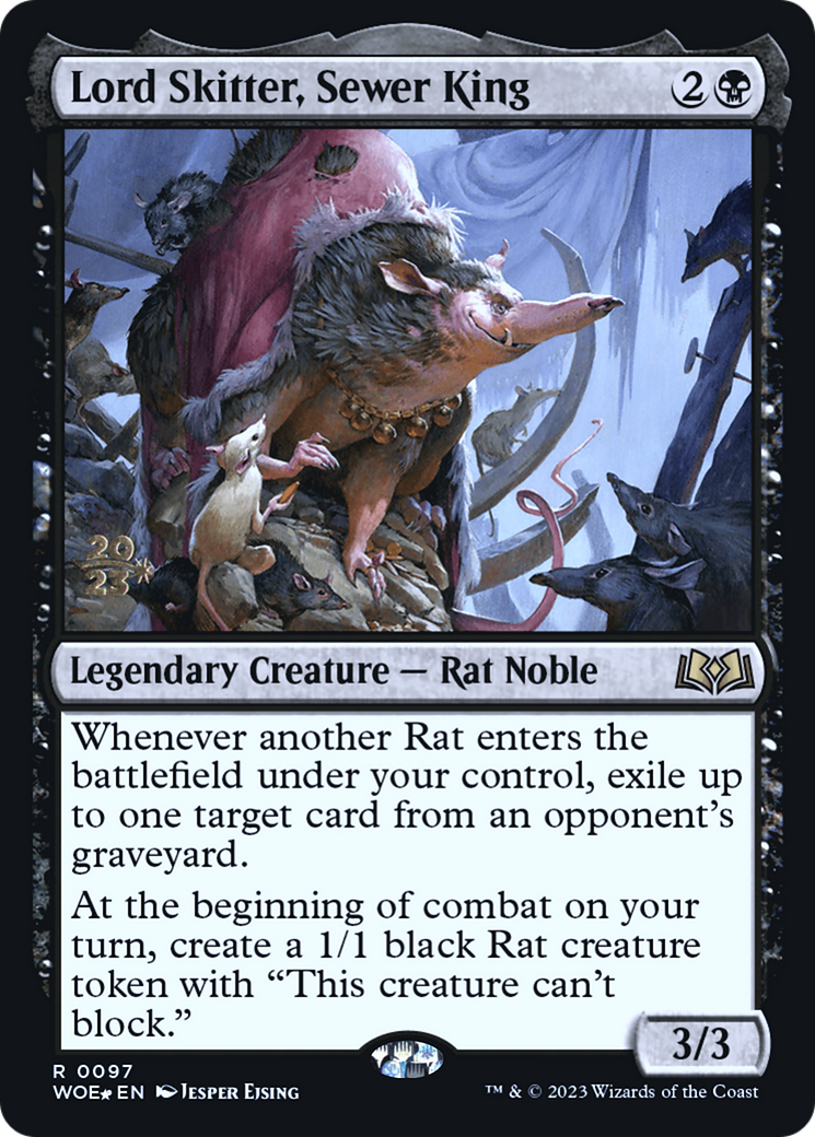 Lord Skitter, Sewer King (PRE-097) [Wilds of Eldraine Promos] Foil MTG Single Wizards of the Coast
