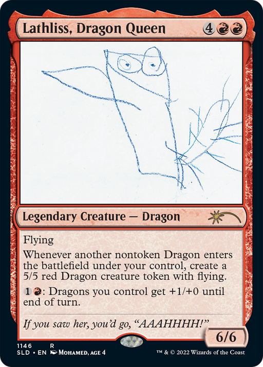 Lathliss, Dragon Queen (1146) (SLD-1146) [Secret Lair] Drop Foil MTG Single Wizards of the Coast